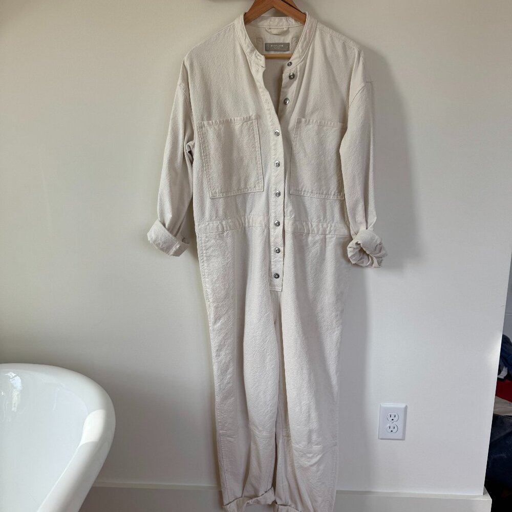 Everlane White Oragnic Canvas Coveralls